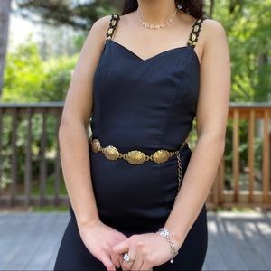 Little black and gold dress